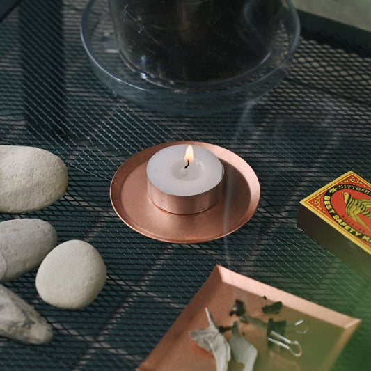 《銅のラウンドトレイ(φ75mm)つや無し|つや有り》a.278オリジナル_2