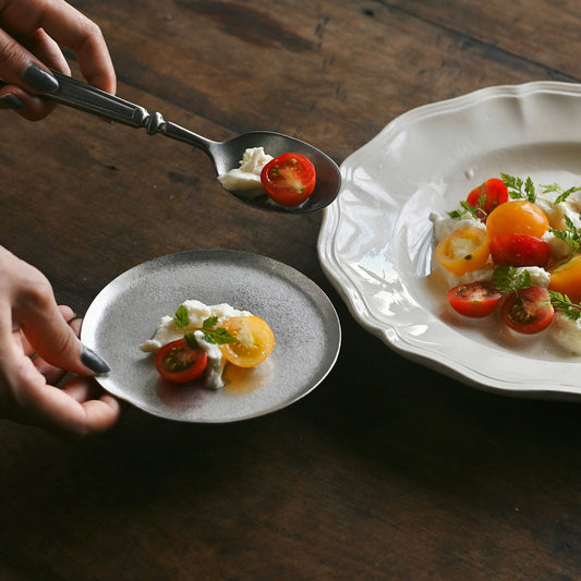 《錫のラウンドトレイ(φ120mm)》a.278オリジナル