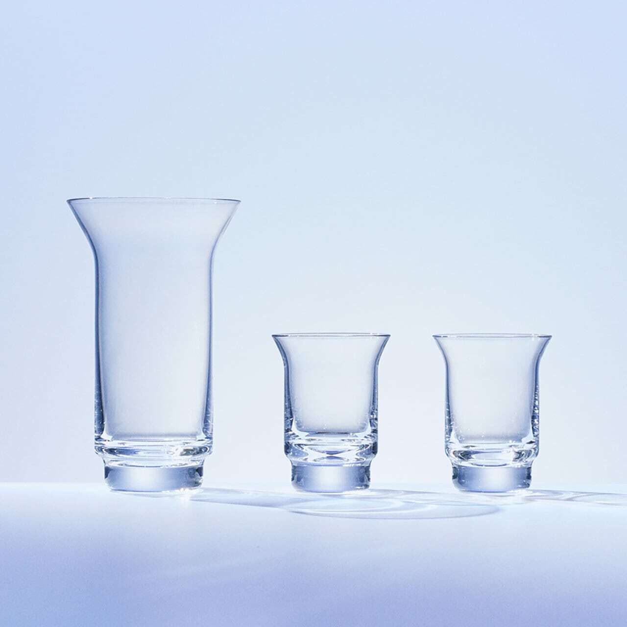 《職人による手仕事 | ぐい吞みと片口としても使えるタンブラーのセット》OPTICA set | KIMOTO GLASS TOKYO