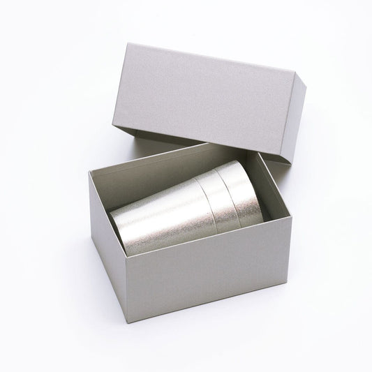 《錫(純度99.99%)の酒器・タンブラー(USパイント:475ml)》静波タンブラーL|銀雅堂(ぎんがどう)