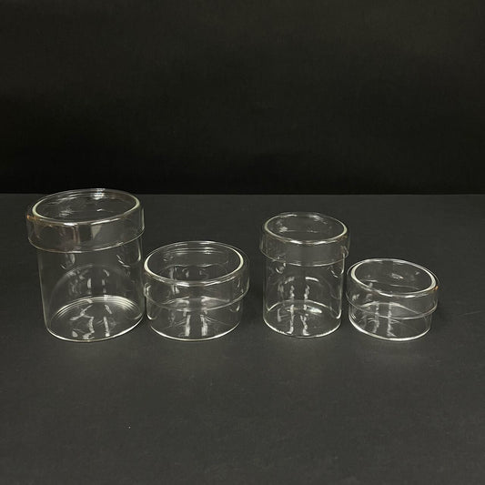 《耐熱ガラスの蓋つきポット》φ72×H85 | BOBCRAFT