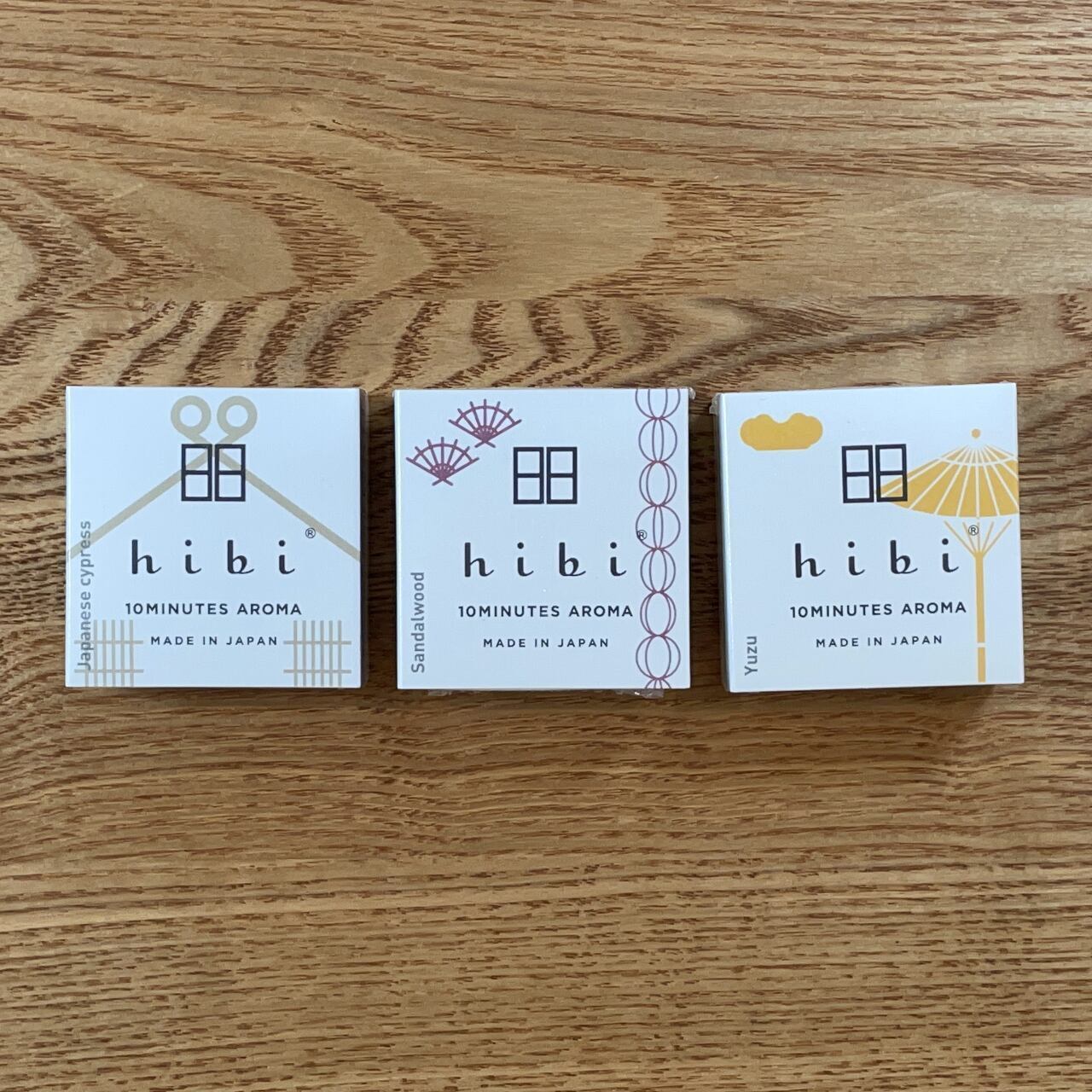 hibi 10MINUTES AROMA 和の香り ひのき レギュラーボックス 8本入り/専用マット付き