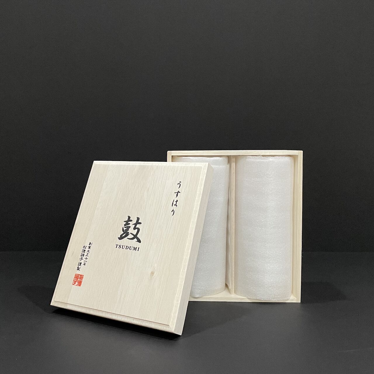 《うすはり》ビールグラス(ピルスナー)『鼓』木箱2P | 松徳硝子