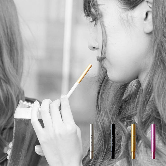 《アルミ製・紙ストロー用アダプター》紙ストローの吸い口にさして口当たりを改善するアルミ製アダプター(専用ソフトケース付き) | THE STRAW 6(4色)