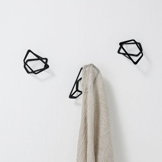 《ブロンズ製のコートフック》アシンメトリーデザインと日の光、照明がつくり出す影が美しい(Sサイズ)|splinkle (スプリンクル)