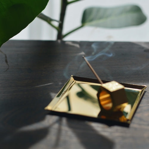 《真鍮のスクエアトレイ(90mm×90mm)つや無し|つや有り》a.278オリジナル
