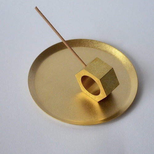 《真鍮のラウンドトレイ(φ90mm)つや無し|つや有り》a.278オリジナル