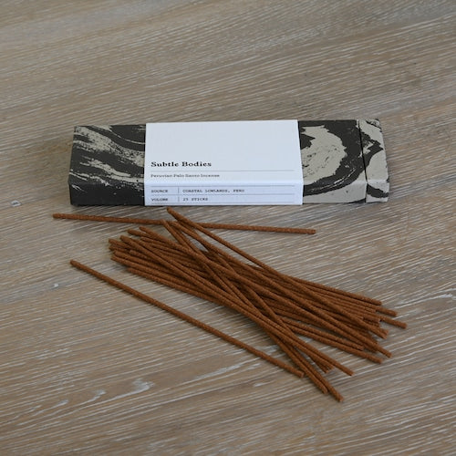 《香木と繋ぎの木のみで作られる天然木のお香》 Peru Palo Santo(ペルー産パロサント) |Subtle Bodies