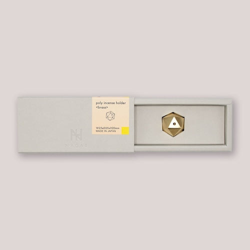《3段階で角度調整が可能な真鍮製の香立て》poly incense holder<brass> 1個| NAGAE+(ナガエプリュス)