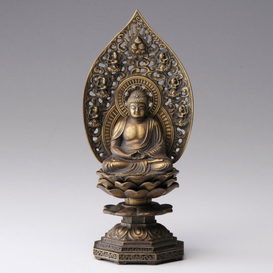 癒し《鋳物製仏像》お釈迦様・釈迦如来坐像