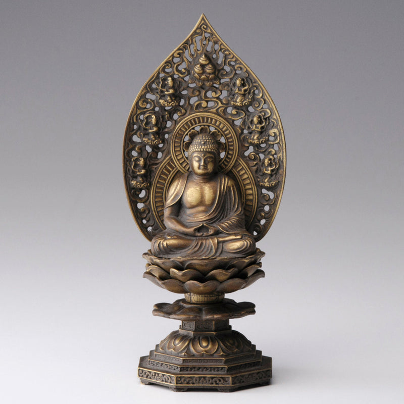 癒し《鋳物製仏像》お釈迦様・釈迦如来坐像