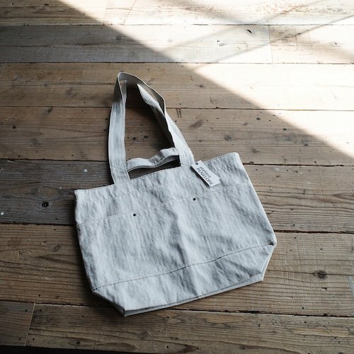 《綿麻ヘリンボーンの2wayトート（2色）》HB Hanging（BG294） | ateliers PENELOPE