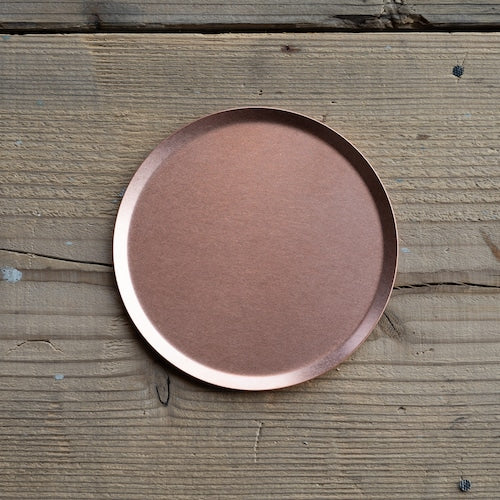 《銅のラウンドトレイ（φ120mm）つや無し｜つや有り》a.278オリジナル