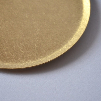 《真鍮のラウンドトレイ（φ120mm）つや無し｜つや有り》a.278オリジナル