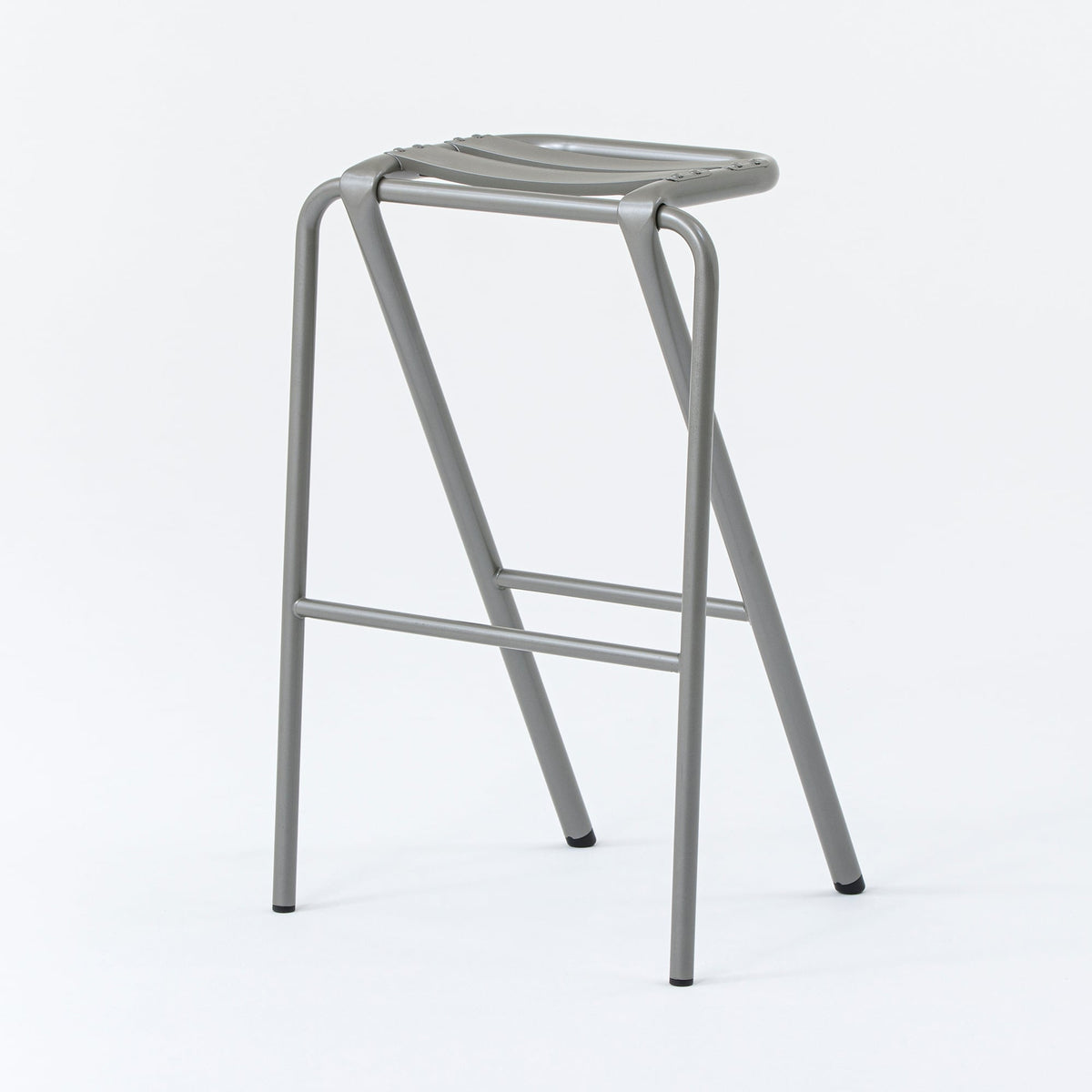 《スチール＆アルミ製のスツール（HIGH）》BENT HIGH STOOL | DUENDE