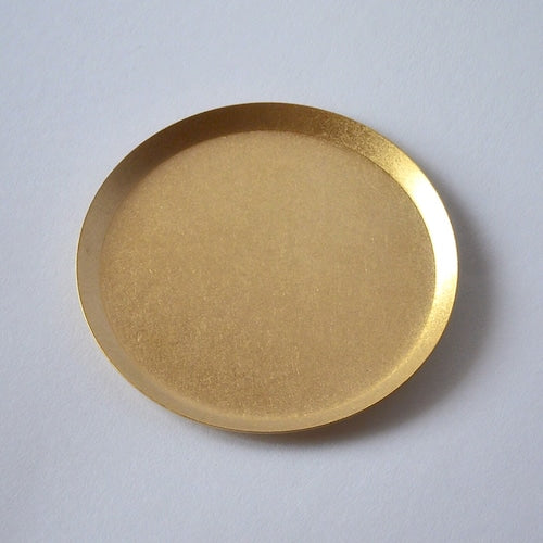《真鍮のラウンドトレイ（φ120mm）つや無し｜つや有り》a.278オリジナル