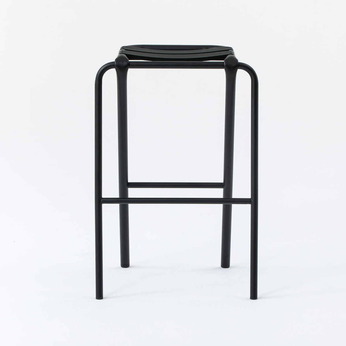 《スチール＆アルミ製のスツール（HIGH）》BENT HIGH STOOL | DUENDE