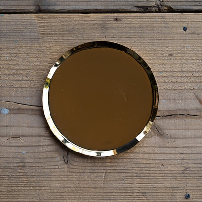 《真鍮のラウンドトレイ（φ120mm）つや無し｜つや有り》a.278オリジナル