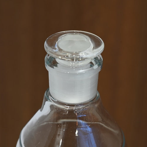 《ガラス蓋の保存瓶 500ml（目盛りなし）》保存瓶硝子栓 500 ブランク| BOROSIL LAB GLASS