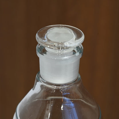 《ガラス蓋の保存瓶 500ml（目盛りなし）》保存瓶硝子栓 500 ブランク| BOROSIL LAB GLASS