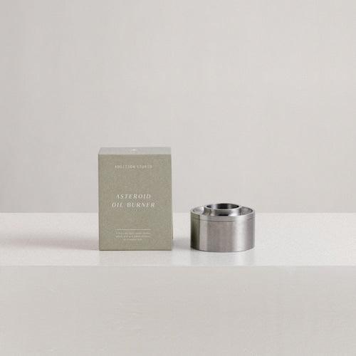 《ステンレス製のアロマポット》Asteroid Oil Burner- Stainless Steel |Addition Studio