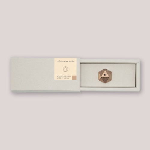 《3段階で角度調整が可能なブロンズ製の香立て》poly incense holder| NAGAE+（ナガエプリュス）