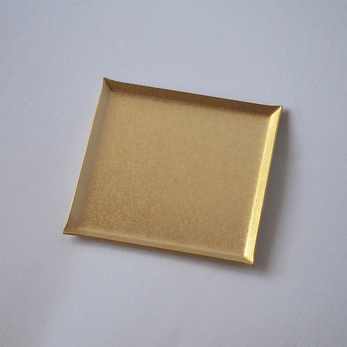 《真鍮のスクエアトレイ（120mm×120ｍｍ）つや無し｜つや有り》a.278オリジナル