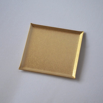 《真鍮のスクエアトレイ（120mm×120ｍｍ）つや無し｜つや有り》a.278オリジナル