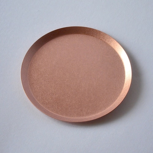 《銅のラウンドトレイ（φ120mm）つや無し｜つや有り》a.278オリジナル