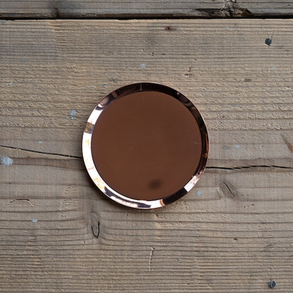 《銅のラウンドトレイ（φ90mm）つや無し｜つや有り》a.278オリジナル