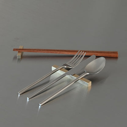 《シンプルな真鍮のカトラリーレスト L100》Brass Cutlery Rest L100｜a.278オリジナル