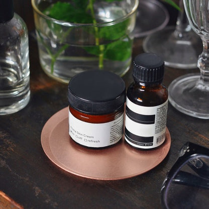 《銅のラウンドトレイ（φ90mm）つや無し｜つや有り》a.278オリジナル