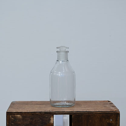 《ガラス蓋の保存瓶 500ml（目盛りなし）》保存瓶硝子栓 500 ブランク| BOROSIL LAB GLASS