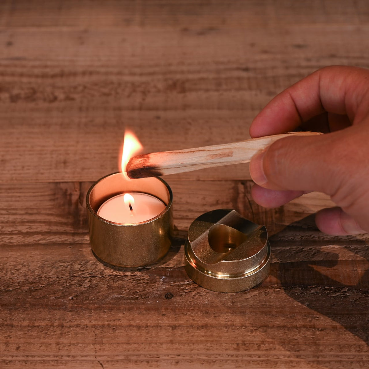 《真鍮製・パロサントの為のキャンドルホルダー》Brass Candle & Palo Santo Holder| a.278オリジナル