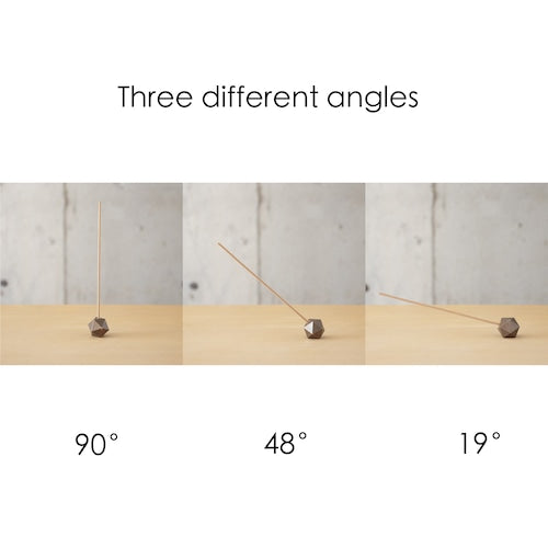 《3段階で角度調整が可能なブロンズ製の香立て》poly incense holder| NAGAE+（ナガエプリュス）