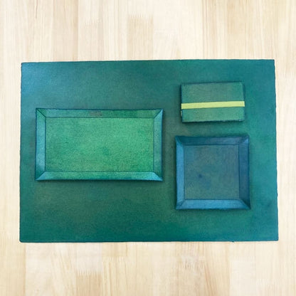 《漆でコーティングした越前和紙のトレイ》UruWashi square tray 120x120