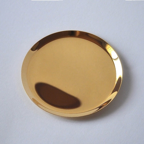 《真鍮のラウンドトレイ（φ120mm）つや無し｜つや有り》a.278オリジナル