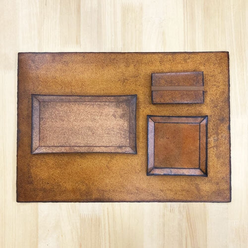 《漆でコーティングした越前和紙のトレイ》UruWashi rectangle tray 120x210x5