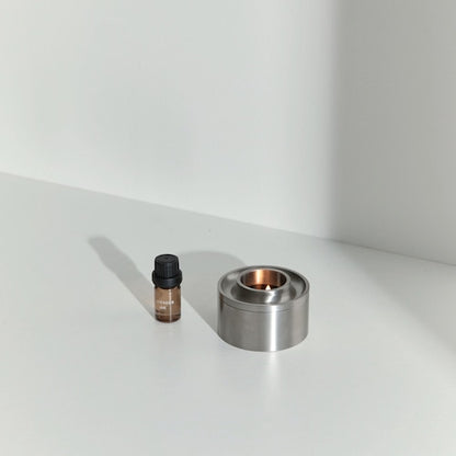 《ステンレス製のアロマポット》Asteroid Oil Burner- Stainless Steel |Addition Studio