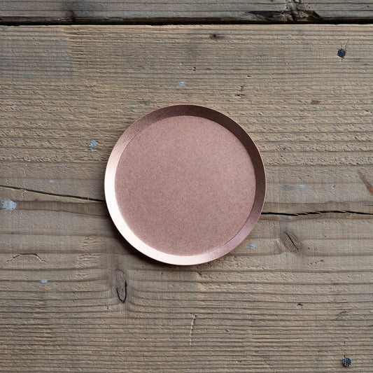 《銅のラウンドトレイ（φ90mm）つや無し｜つや有り》a.278オリジナル