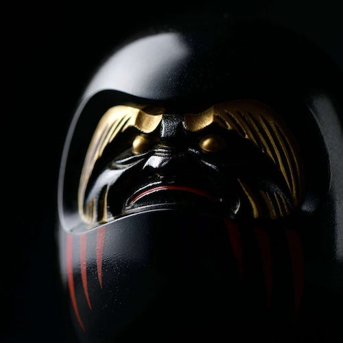 《鋳物製の開運達磨（３色：黒・白・赤）》開運厄除け達磨｜銀雅堂