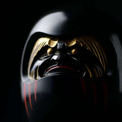 《鋳物製の開運達磨（３色：黒・白・赤）》開運厄除け達磨｜銀雅堂