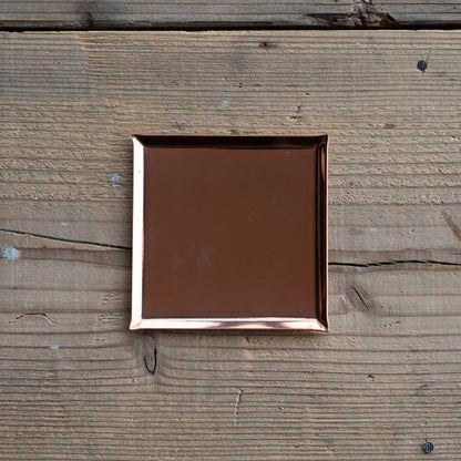 《銅のスクエアトレイ（90mm×90ｍｍ）つや無し｜つや有り》a.278オリジナル