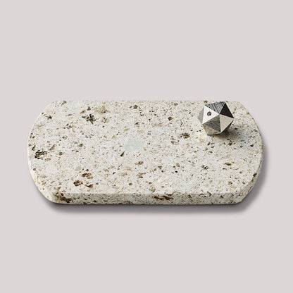 《大谷石の香皿と錫製の香立て》Oya Incense Set＜tin＞（オオヤ インセンス セット ティン） | NAGAE+（ナガエプリュス）