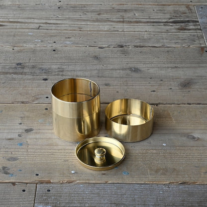 《真鍮製の丸缶（小）》丸缶（小）| SyuRo