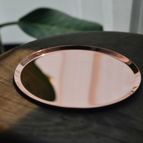 《銅のラウンドトレイ（φ120mm）つや無し｜つや有り》a.278オリジナル