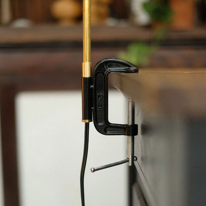 《場所を選ばず灯りを添える、真鍮のクランプランプ。》Barden Clamp Lamp| WEST VILLAGE TOKYO