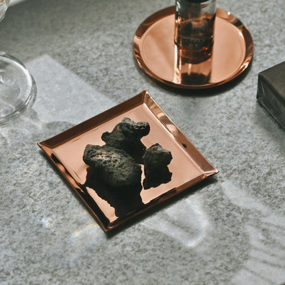 《銅のスクエアトレイ（75mm×75ｍｍ）つや無し｜つや有り》a.278オリジナル