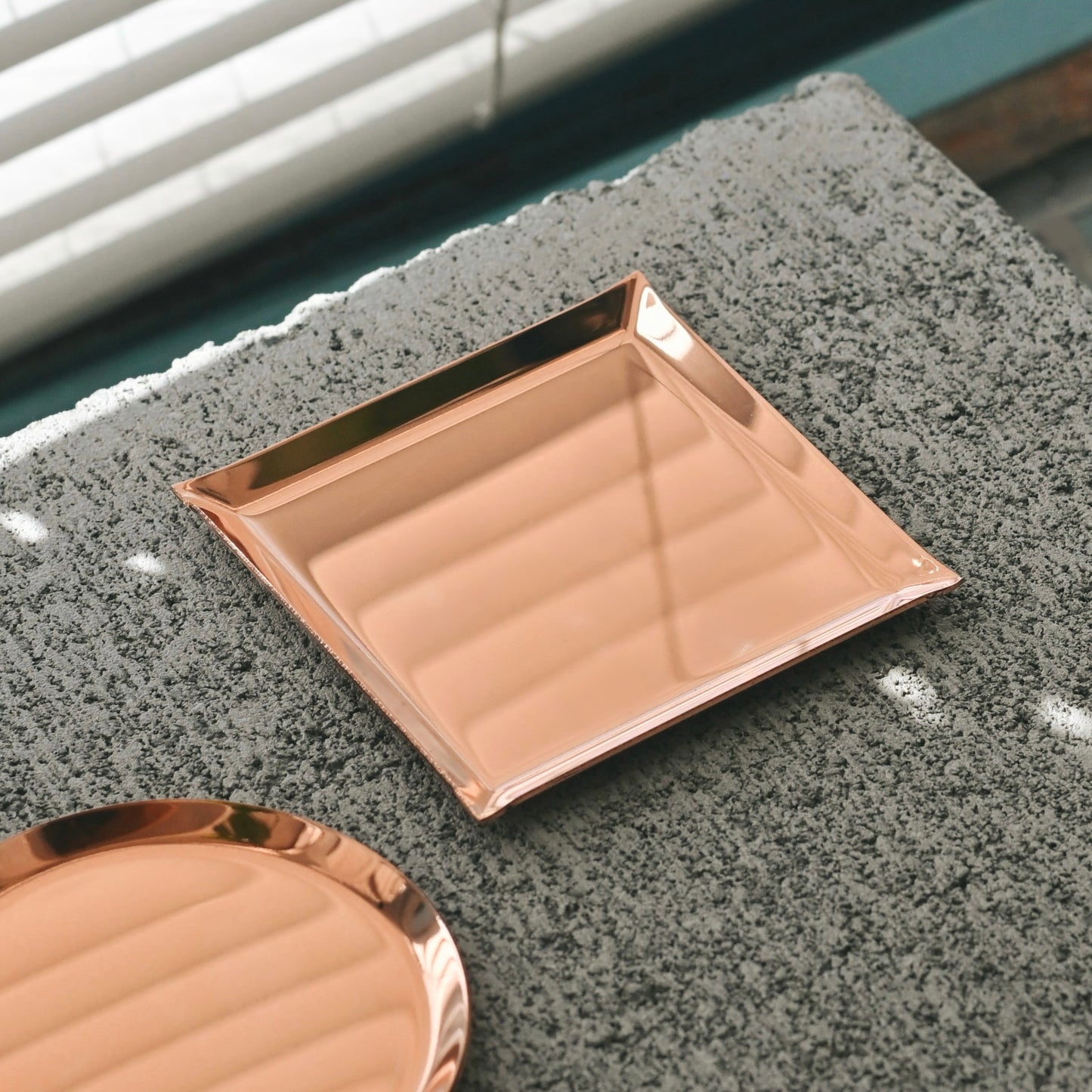 《銅のスクエアトレイ（75mm×75ｍｍ）つや無し｜つや有り》a.278オリジナル