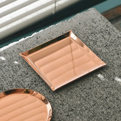 《銅のスクエアトレイ（75mm×75ｍｍ）つや無し｜つや有り》a.278オリジナル